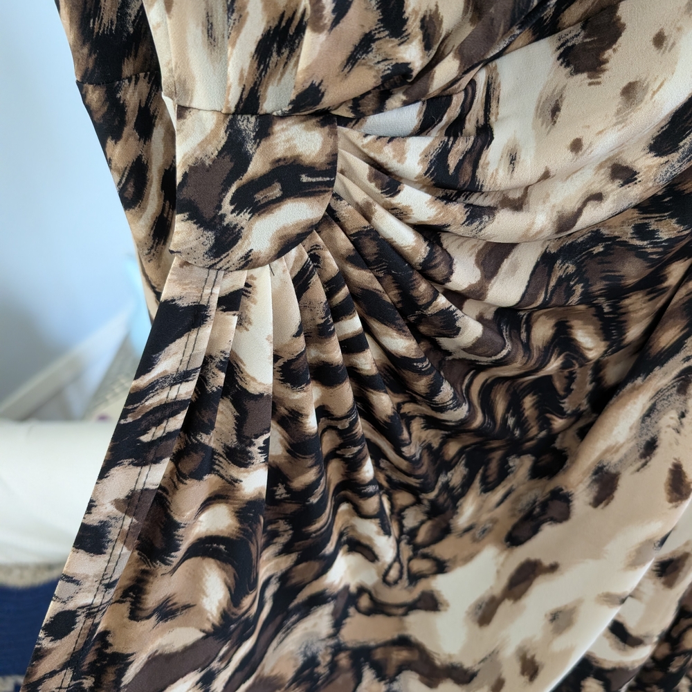 Leopard Print Sleeveless Dress - Picture 4 of 9